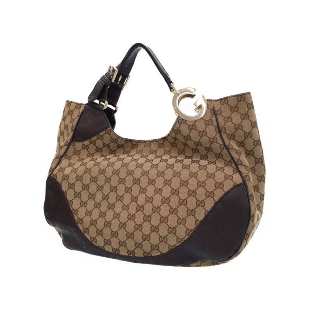 Gucci Hobo Brown Canvas GG Charlotte Bag - Picture 2 of 9
